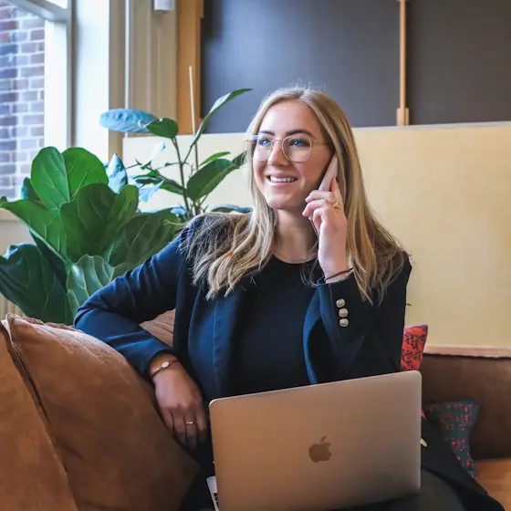 woman on the phone